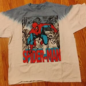 Marvel Spider-Man Comic Tee - Blue, Red, and White